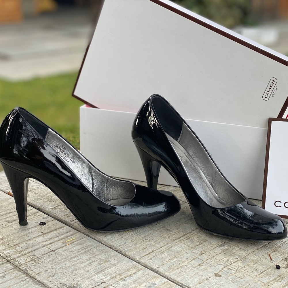 Coach Stela Soft Patent Leather Pumps (7)